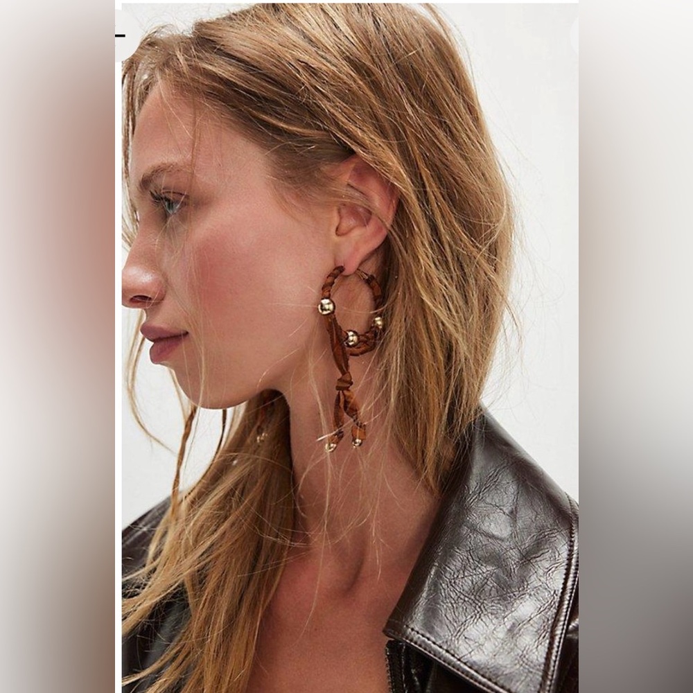 NWT Free People Lingering Love Hoops